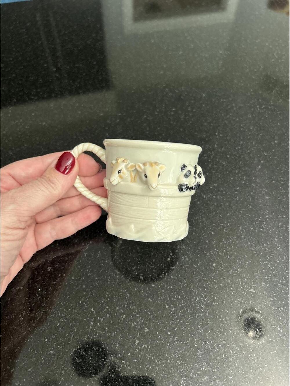 Lenox Handcrafted Noah’s Arc Animal Mug with Rope Handle